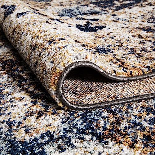 Keen Home Design Runner Rugs - 32"x119" Non-Shedding, Thick Pile Abstract Rugs for Kitchen, Living Room, Bedroom, Dining Room, Entryway - Size: 2'8" x 9'11", Skies Multi - color: Skies Multi, size: 2'8" x 9'11" (Runner)