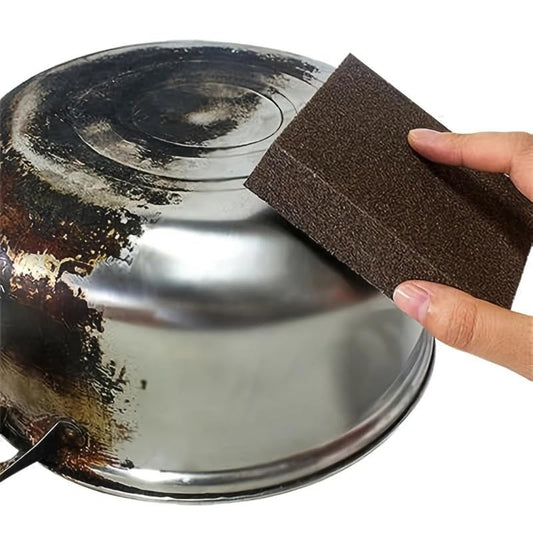 1pc Emery Magic Wipe Sponge, Pot Bottom Cleaning Descaling lron Rust Removal Dishwashing, Scouring Pads, Power Decontamination, Kitchen Toilt Supplies Tool