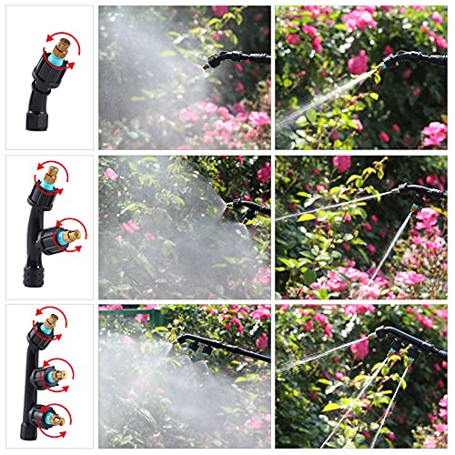 3-Piece Nozzle Set, Adjustable for High Pressure Atomization, Titanium Material, Single, Double, Three Nozzle Combination