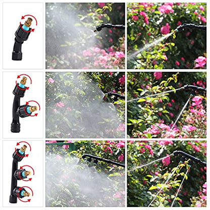3-Piece Nozzle Set, Adjustable for High Pressure Atomization, Titanium Material, Single, Double, Three Nozzle Combination