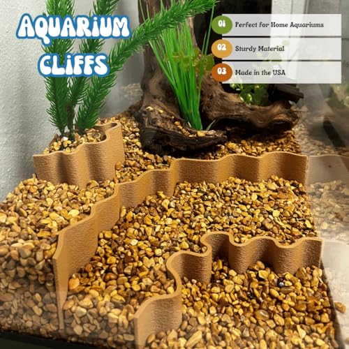 REEFSHAPE Aquarium or Terrarium Substrate Cliffs Combo Pack | Separate Substrate Layers in Aquariums or Terrariums to Create Cliffs & Depth | Made in USA (Cliff Combo, Tan) - color: Cliff Combo, Tan