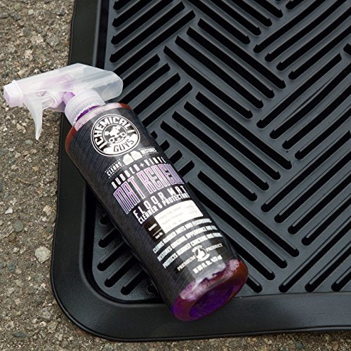 Chemical Guys, Heavy Duty Floor Mat Cleaning Kit, Mat Renew & Brush, 5 Pc | Mat Renew cleaner, drill brush and Workhorse towels clean and revive rubber and vinyl mats and liners - size: 3.2 Fl Oz (Pack of 5)