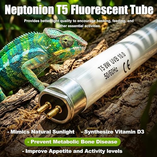 T5 HO UVB 10.0 Reptile Replacement Tube, 39W 34 in Linear Fluorescent Lamp, for Tropical Reptiles - color: 10.0 Desert, size: 39W-34 Inch