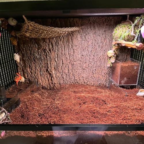BNOSDM 2PCS Reptile Soil Substrate,Natural Terrarium Bedding,Snake Bedding, Fluffy Reptile Tank Substrate for Tortoise Hermit Crab Tarantulas Lizards - color: 2PCS 0.79gal(Total 1.58gal)