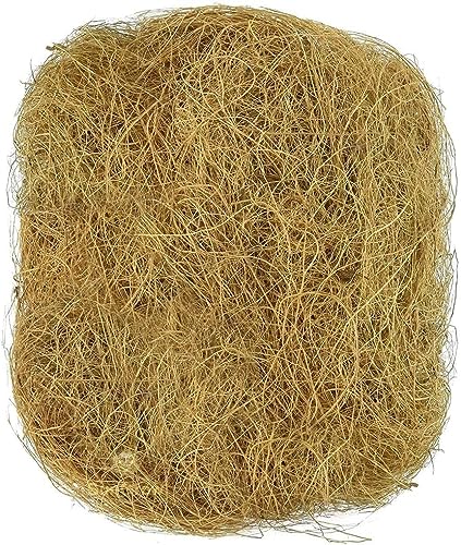 SunGrow Finch Coconut Fiber, Loose Bedding Substrate for Birds Nest Cages, Nesting Material for Budgie Hummingbird Canary Parakeet, 1.5 oz - color: Natural coconut fiber, size: 1.5 Ounce