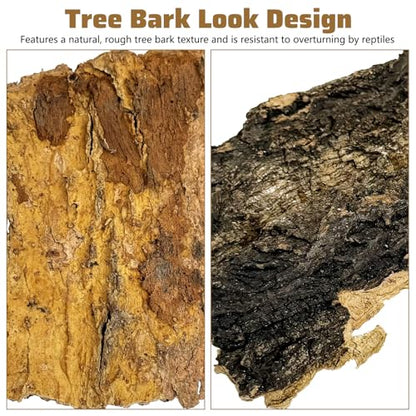 VCEPJH Cork Bark for Reptiles, 4 Pcs Natural Cork Flats for Terrarium Cork Wood Pieces for Snakes Spiders Bearded Dragons Hermit Crabs Geckos Isopod