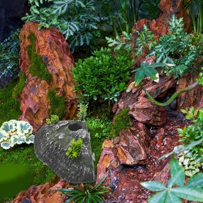 STOBAZA Turtle Basking Platform and Tortoise Climbing Ramp Resin Resting Terrace Floating Habitat Accessory for Aquariums and Reptile Enclosures