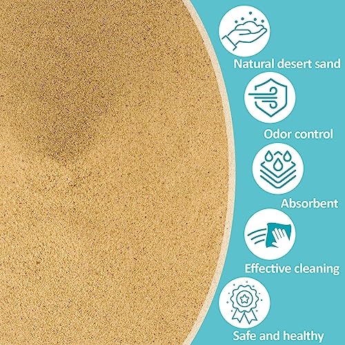 Sukh Hamster Desert Sand - Coarse Bedding Sand, Hamster Hides & Cleaning | Dust Free Sand Bath for Hamster, Guinea Pig, Chinchilla, Gerbil, Syrian Mice, Small Pet Cage Bedding Accessories,14oz - color: Brown