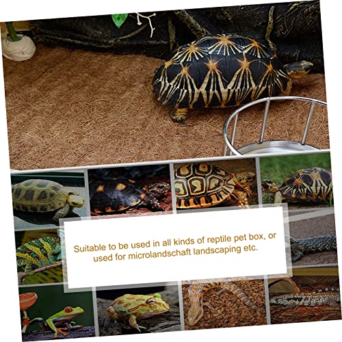 VANZACK Climbing Pet Mat Reptile Bedding Natural Coconut Fiber 60x40cm Easy - size: Size 2