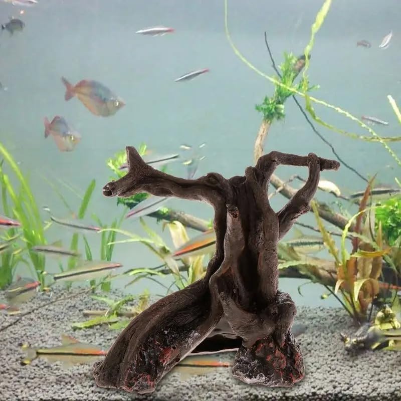 Reptile Aquarium Trunk Driftwood, Tree Aquarium Decor, Terrarium Ornament Fish