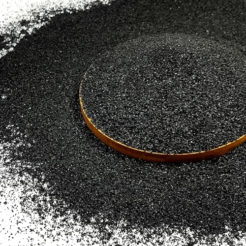 FANTIAN 20 lbs Black Silica Sand. Decorative Aquarium Gravel Substrate for Fish Tank, Plants Potted, Fire Pits, Candle, Vase Filler and Crafts | Aquarium Substrate Gravel, Safe for Fish Tank Shrimp Turtle, Terrariums, Aquatic, Plant, Fire Pit, Candle, Vas