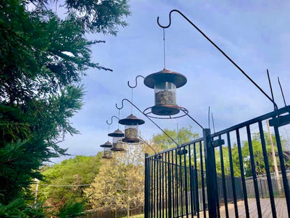 Premium - One Piece Pole 32" Extension Kit Ideal for Bird Feeders, Lighter Flower Baskets, Chimes, etc. for Vertical Spindled Deck Railings Our Original Longer Extension Hook - size: (1) 32" Extension
