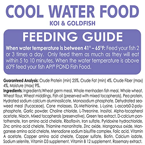 API POND COOL WATER FOOD Pond Fish Food 1.40-Pound Bag
