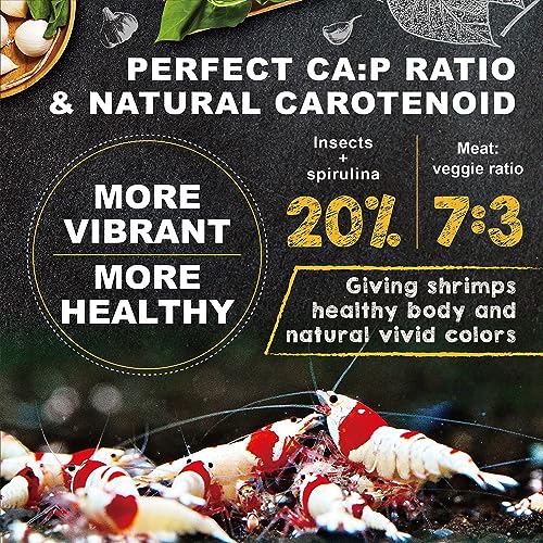 Ultra Fresh Shrimp Food, High Protein, Rich in Vitamins for Crystal, Caridina and Small Tropical Shrimp 2.04oz - size: 2.04 Ounce (Pack of 1)