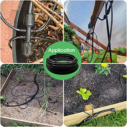 Maotong 20 FT 1/2 inch Drip Irrigation Tubing Main Line Hose for Garden Irrigation System - size: 20FT 1/2" Main Tubing