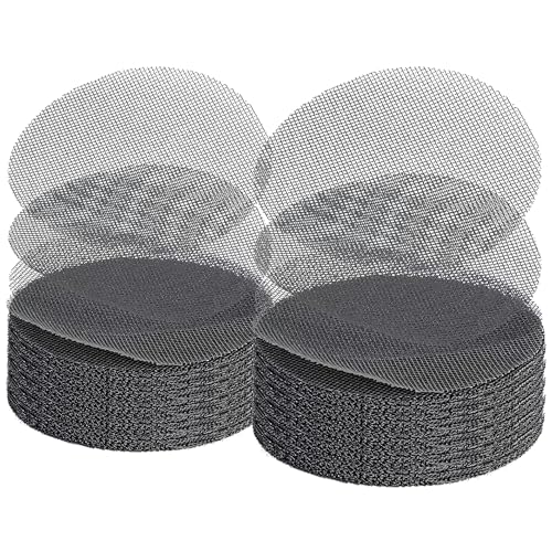Sylken 200 Pack Flower Pot Hole Mesh Pad, 4" Rounds Drainage Hole Mesh Pad - Ultimate Gardening Solution Preventing Soil Loss, Anti-Slip, Bonsai Bottom Grid Mat Gifts for Women Gardeners! - size: 4"