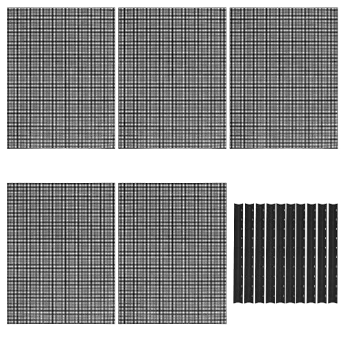 Plastic Mesh Sheets for Embroidery, 5 PCS 13 x 19.7In Black Mesh Fish Tank Divider and 10 PCS Binding Bars Sliding Bars for Fish Tank, Embroidery Crafting Knit Crochet Projects