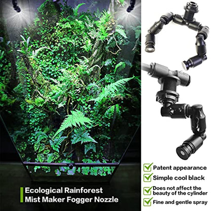 MYGIIKAKA Reptile Fogger Automatic Reptile Mister Fogger for Terrarium, Timed Terrariums Humidifiers for Chameleon/Lizard/Snake/Turtle/Frog - size: Touch Version