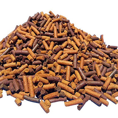 California Blackworm & Earthworm Sinking Sticks, APX 1/8" x 7/16" Sticks. Great for Carnivores, Plecos, Catfish, Shrimp, Snails All Bottom Fish, Turtles, All Tropical Fish - 2-lbs - size: 2 Pound (Pack of 1)