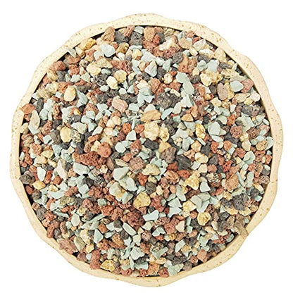 2lb Bonsai Succulent and Cactus Soil Boniosz Gritty Mix Rocks Faster Draining Optimized PH No Root Rot - color: Mix Colors, size: 2lb