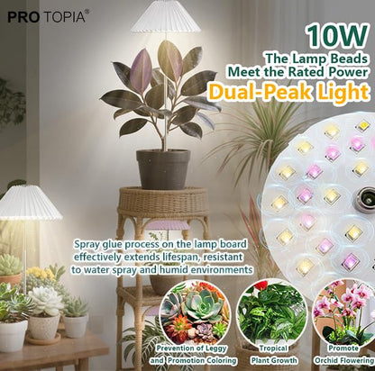 MiniSun Deco Origami Style Ground Stake LED Plant Grow Light, Full Spectrum with Adjustable Brightness, Space-Saving Design for Indoor Plants, 2 Pack (Light for Plant Growth) - style: Soil plug 2pack