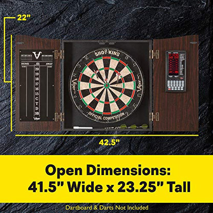 Deluxe Dartboard Cabinet with Integrated Pro Score and Cricket Scoreboard - style: Cabinet Only