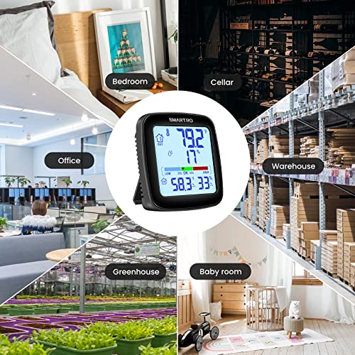 SC92 Professional Digital Wireless Indoor Outdoor Thermometer | Hygrometer Room Humidity Gauge Temperature and Humidity Meter Pro Accuracy Calibration