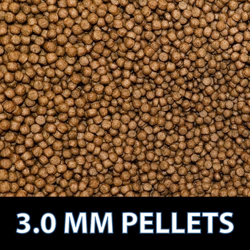 CrystalClear Staple Pond Fish Food for Koi & Goldfish, 17.6 Pound Bucket | Protein packed floating pellets for summer nutrition with easy digestion to support healthy growth and vitality - size: 17.6 Pound (Pack of 1)