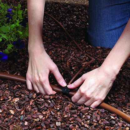 Raindrip SDFSTH1P Automatic Drip Irrigation Watering Kit with Timer for Flowers, Shrubs, and Trees, Waters up to 10 Plants, Includes Timer with Customizable Settings, 2 GPH Drippers - color: Timer, style: Flowers, Shrubs & Trees