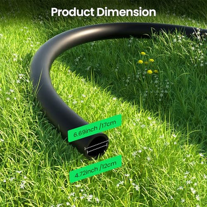 MIXC 25 FT 1/2 Inch Drip Irrigation Tubing Kit:Premium Garden and Landscape Watering System with 2 Quick Connector 4-Way Connector - size: 25FT 1/2'' Main Tube