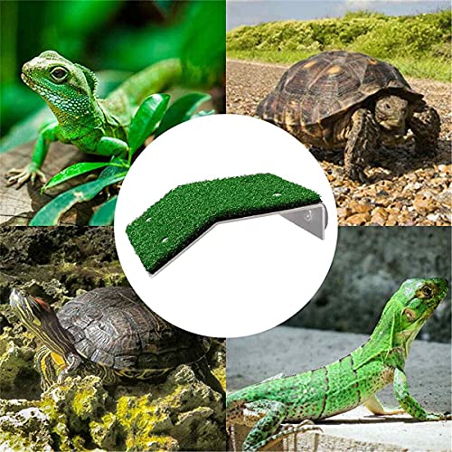 HIERYAN Turtle Basking Platform, Tortoise Ramp Reptile Tank Ladder Resting Terrace, Tortoise Ramp Reptile Ladder Resting Terrace Fish Tank Aquarium Turtle Dock Floating Décor, Large