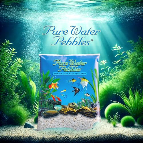 Pure Water Pebbles Carolina Aquarium Gravel - 2 lbs - Non-Toxic, Colorfast, Vibrant Substrate for Aquariums, Terrariums, Ponds & Crafts