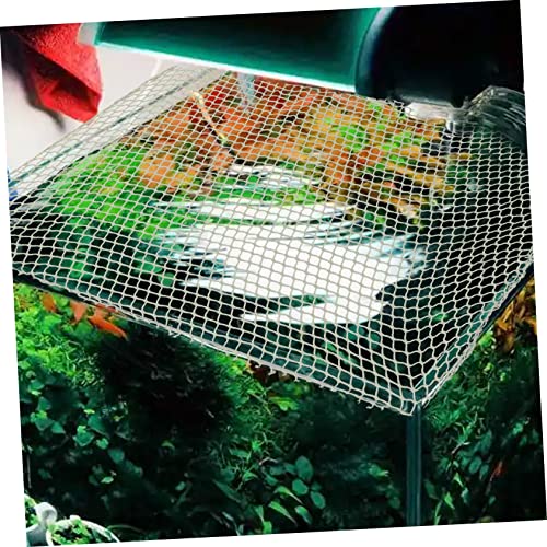 Kisangel Tortoise and Fish Protective Mesh Net Easy Install Fish Tank Cover Breathable Netting for Jumping Prevention Lightweight Aquarium Supplies - size: 55X36X0.1CM