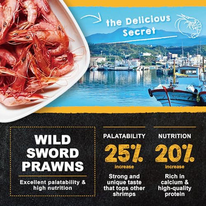 Ultra Fresh Cichlid Sinking Fish Food, Wild Sword Prawns, All Natural Ingredients, Carnivore Pellets for Large Cichlid and Tropical Fish, Royal Cichlid Premium Pellet 2.2 Pound - size: 2.2 Pound (Pack of 1)
