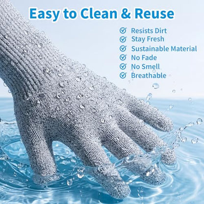 Pet Handling Gloves - Extra Long Cat Grooming Arm Sleeves, Anti-Scratch Arm Protection Sleeves for Handling Aggressive Cats, Scratch Resistant Gloves for Nail Trimming & Bathing