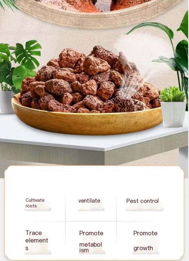 Breathable Lightweight Clay Pebbles Ceramsite Drainage Balls Potted Plants-30-50Mm-2 Lb - color: 30-50mm, size: 2 lb
