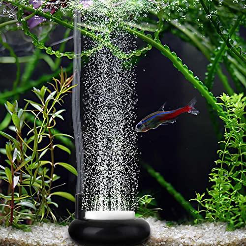 hygger Mini Aquarium Air Stone,Small Bubble Stone Fish Tank Oxygen Stone Ultra Silent Deep Dissolving Oxygen Diffuser Kit for Aquarium Fish Tank and Hydroponic - size: 1.4 Inch