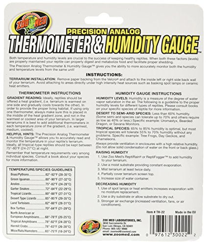 Zoo Med Dual Thermometer and Humidity Gauge