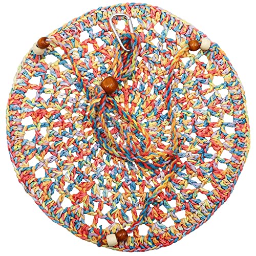 Handwoven Hammock Bearded Dragon Rest Bed Habitats Supplies Climbing Terrarium for Lizard Leopard Gecko Parrots Parakeet Cockatiel Rats Snake Hamster Squirrel Chameleon Small Birds (Dazzling Orange) - color: Dazzling Orange