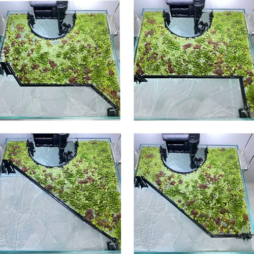 Floating Plant Corral for Aquarium, Fish Tank Accessories to Separate Floating Plants, Automatically Adjusts Height with Water Level, Suitable for All Floating Plants and All Aquariums (Style 1) - size: Style 1