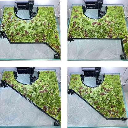Floating Plant Corral for Aquarium, Fish Tank Accessories to Separate Floating Plants, Automatically Adjusts Height with Water Level, Suitable for All Floating Plants and All Aquariums (Style 1) - size: Style 1