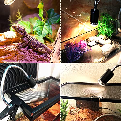 Reptile UV Bulbs, 2 Pack 50W Basking Heat Lamps, Habitat Basking Heat Bulb, UVB Light for Terrariums (E27, 110V) - color: 50w Bulb