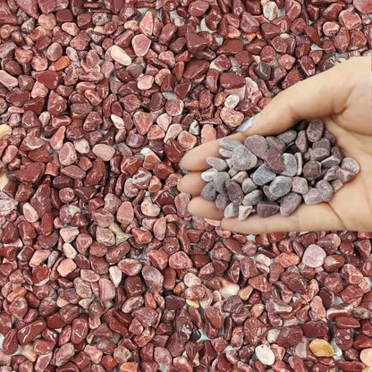 FANTIAN 2 lbs Succulent Cactus Rocks, 3/8 Inch Aquarium Gravel, Red | Small Stones Pebbles for Indoor Plants, Vases, Fish Tank, Terrarium, Pot Top Dressing, Drainage, Outdoor Garden Landscaping - color: Red Gravel