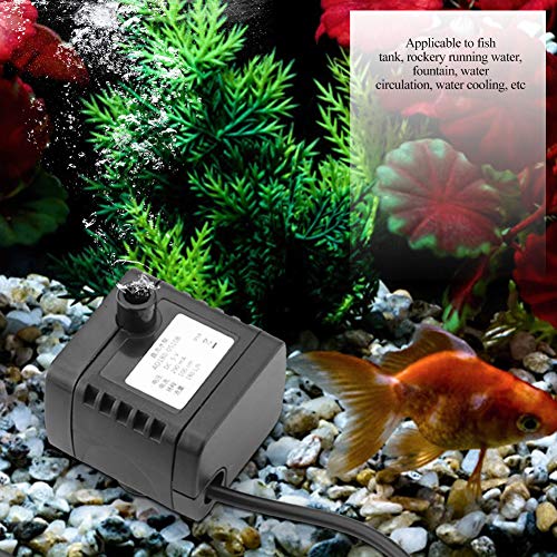 USB Aquarium Pump Submersible 5V DC Fish Tank Water Pump 180L/h Quiet Pond Fountain Pump for Small Aquariums & Terrariums