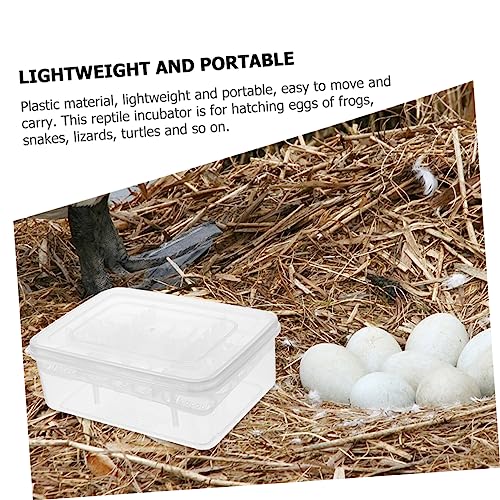 Toyvian 16-Hole Reptile Egg Incubator Lid Professional Hatching Box for Lizards Snakes Reptiles 16-Grid Breeding Case for Hatching Eggs Sturdy