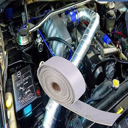 Heat Shield tape, Self-Adhesive Heat Reflective Tape Roll, Adhesive Backed Heat Barrier for Car, Truck, Motorcycle (1.5"X 15') - color: White Heat Shield Tape *1