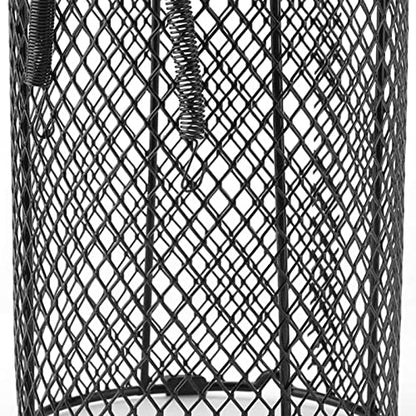 Reptile Lamp Cover, Reptile Heater Guard Heat Protector Anti-Scald Cover Mesh Cage Heating Lamp Lampshade Ceramic Light Bulb Enclosure for Terrarium Chameleon Lizards Snakes Heat Guard (Circular) - size: circular
