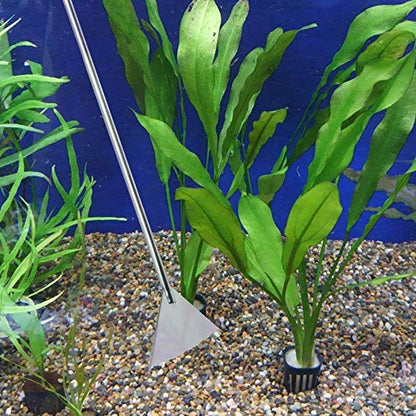 Aquarium Aquascaping Tool, Long Tweezers Scissors Spatula, 4 in 1 Stainless Steel Aquatic Plants Set for Fish Starter Kits, Aquariums Tank and Terrarium - color: Sliver