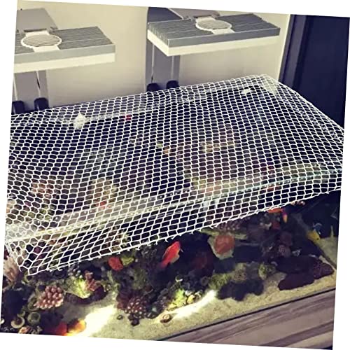 BESPORTBLE Fish Tank Escape Mesh Net Terrarium Cover for Reptile and Turtle Tanks Easy to Clean Lightweight Versatile Aquarium Netting to Prevent Jumping and Escaping Fish