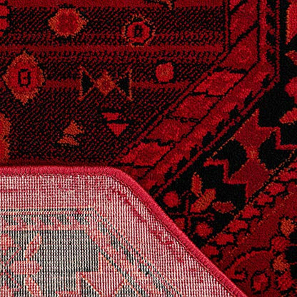 Unique Loom Tekke Collection Area Rug - Sheibani (5' Octagon, Red/ Black) - size: 5'3" x 5'3" (Octagonal)
